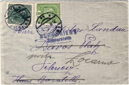 1919-Autriche Osterreich Austria Busta Diretta In Svizzera, Rispedizione - Sonstige & Ohne Zuordnung