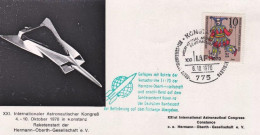 1970-Germania Cartoncino XXI Internationaler Astronautischer Kongess In Konstanz - Brieven En Documenten