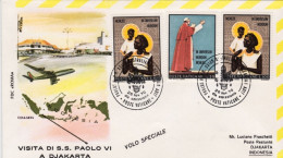 1970-dispaccio Aereo Speciale Vaticano Djakarta Indonesia Visita S.S. Paolo VI I - Storia Postale