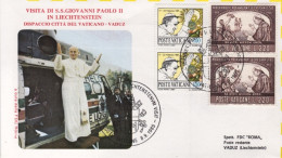 1985-Vaticano Visita Papale A Vaduz Liechtenstein Di S.S.Giovanni Paolo II - Poste Aérienne