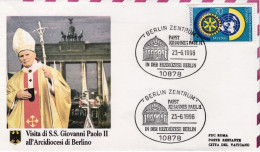 1996-Germania Rientro Visita Papale Da Berlino Di S.S.Giovanni Paolo II - Covers & Documents