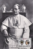 1979-Vaticano Cartolina Tipo Maximum Pio XI Per Il Cinquanenario Della Costituzi - Briefe U. Dokumente