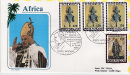 1985-Vaticano Visita Papale A Lomè Togo Di S.S.Giovanni Paolo II - Airmail