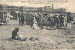 62 // BERCK PLAGE    Le Guignol Du "père Lafleur" Sur La Plage En Face De L'hopital Maritime  581 - Berck