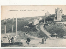 22 // PERROS GUIREC   La Pointe Du Chateau Et Le Calvaire à Trestrignel - Perros-Guirec