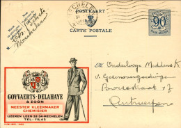 1952-Belgio Cartolina Illustrata Men's Clothing Goyvaerts-Delahaye Et Zoon - Other & Unclassified