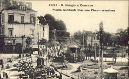 1920circa-San Giorgio A Cremano Piazza Garibaldi E Stazione Circumvesuviana (Nap - San Giorgio