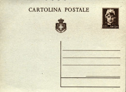 1945-cartolina Postale L. 1,20 Nuova Con Taglio Spostato In Alto Tanto Da Notare - Stamped Stationery
