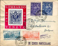1950-s.2v. Anno Santo Con Due Vignette Del 1^ Centenario Del Francobollo In Ital - FDC