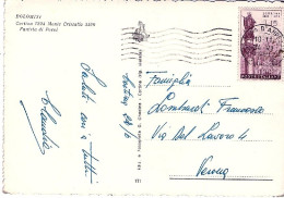 1958-cartolina Funivia Di Pocol Cortina Affrancata L.15 Lourdes Isolato - Belluno