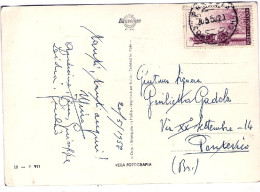 1958-cartolina Buon Onomastico Affrancata L.15 Lourdes Isolato - 1946-60: Poststempel