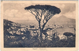 1918-cartolina Napoli Panorama Affrancata 10c. Leoni (difettoso) Annullo Ambulan - Napoli (Naples)