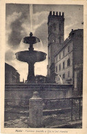 1938-cartolina Assisi Fontana Grande E Torre Del Popolo Affrancata 10c. Imperial - Perugia