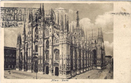 1926-cartolina Milano Duomo Affrancata 10 Su 15c. Grigio Annullo Meccanico Acqui - Milano (Mailand)