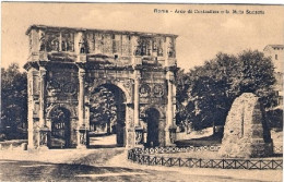 1915-cartolina Roma Arco Di Costantino E La Meta Sudante Affrancata 5c. Leoni An - Other & Unclassified