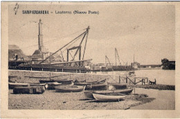 1924-Sampierdarena Lanterna (nuovo Porto) Affrancata 10c. Leoni Annullo Mess. To - Genova (Genoa)