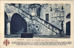 1934-Firenze Cortile Del Bargello Affrancata 30c. Imperiale Annullo Mess. Roma-B - Firenze