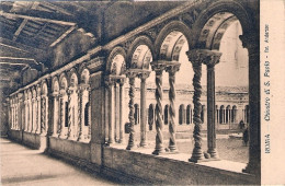 1916-cartolina Roma Chiostro Di San Paolo Affrancata 5c. Leoni Annullo Amb. Roma - Autres & Non Classés