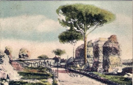 1936-cartolina Roma Via Appia Nuova Affrancata 20c. Imperiale Annullo Messaggere - Andere & Zonder Classificatie