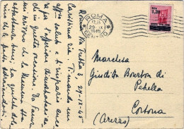 1945-cartolina Roma S.Maria In Cosmedin Affrancata Monumenti Distrutti L.1,20 So - Other & Unclassified