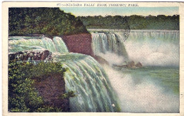 1927-U.S.A. Cartolina Niagara Falls Affrancata Coppia 2c.Washington Diretta In F - Sonstige & Ohne Zuordnung