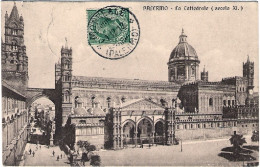 1912-cartolina Palermo La Cattedrale Diretta In Francia Affrancata 5c. Leoni Ann - Palermo