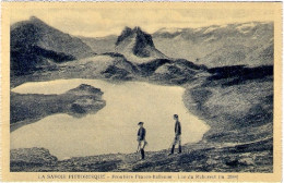 1936-cartolina Lago Di Ruburent Frontiera Franco Italiana "On Salut Du Mont Ceni - Cuneo