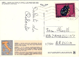 1974-cartolina Albenga Affrancata L.40 Cinquantenario Associazione Nazionale Ber - 1971-80: Marcophilia