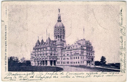 1912-U.S.A. Cartolina View Of The Capitol Hartford,Conn. Diretta In Italia Con R - Sonstige & Ohne Zuordnung