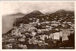 1938-cartolina Foto Capri Panorama Affrancata 75c. Imperiale Diretta In Ungheria - Napoli (Napels)
