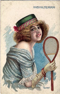 1930circa-"Inghilterra Giocatrice Di Tennis"disegnatore Brurazzi - Femmes