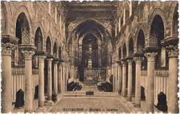 1936-cartolina Monreale Duomo Interno Affrancata 5c. Leoni - Palermo