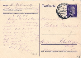 1941-Germania Cartolina Postale 6p.Hitler Annullo Strassburg - Covers & Documents