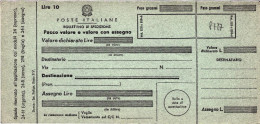 1960-circa-bollettino Nuovo Di Spedizione Con Valore Dichiarato - Unclassified