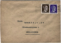 1943-Germania Busta Affrancata 3p.+6p.Effigie Di Hitler - Covers & Documents