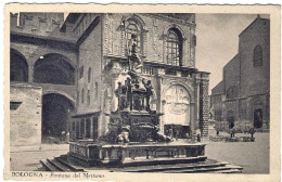 1932-cartolina Bologna Fontana Del Nettuno Affrancata 20c. Centenario Antoniano - Bologna