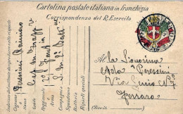 1916-cartolina Postale In Franchigia I Guerra Posta Militare 154 Viaggiata - Guerre 1914-18