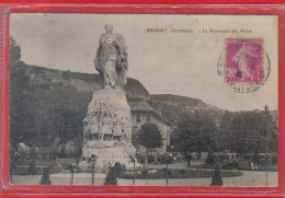 Carte Postale 90. Belfort La Monument Aux Morts  Très Beau Plan - Belfort - Stad