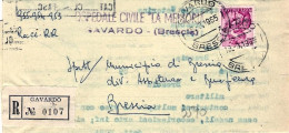 1965-piego Ospedaliero Raccomandato Affrancato L.90 Michelangiolesca Isolato Ann - 1961-70: Marcophilia