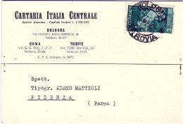 1947-cartolina Commerciale Affrancata L.3 Repubbliche Medioevali Isolato - 1946-60: Marcophilie