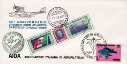 1973-Lido Di Venezia Mostra Nazionale Di Aerofilatelia (40 Anniversario Crociera - Poste Aérienne