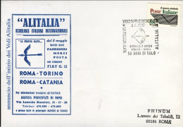 1997-dispaccio Aereo La Freccia Alata Torino Roma Per I 50 Anni DI^volo Alitalia - Airmail