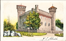 1904-Torino Castello Medioevale Nel Parco Del Valentino, Viaggiata Diretta In Be - Sonstige & Ohne Zuordnung
