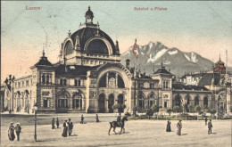 1906-Svizzera Luzern Bahnhof U.Pilatus, Viaggiata Diretta In Belgio - Autres & Non Classés