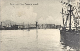 1907-Genova Dal Porto Panorama Parziale, Viaggiata Diretta In Belgio - Genova (Genoa)