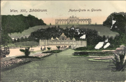 1907-Austria Wien Schonbrunn Neptune Grotte, Viaggiata Diretta In Belgio Affranc - Autres & Non Classés