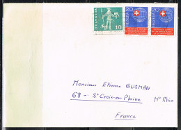 PHIL-L85 - SUISSE N° 774 La Cinquième Suisse Sur Lettre Pour La France - Lettres & Documents