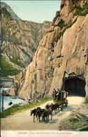 1908-Svizzera Das Urnerloch Bei Andermatt, Viaggiata Diretta In Belgio - Sonstige & Ohne Zuordnung