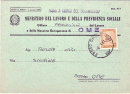 1980-cartolina Amministrativa Da OME Brescia, Tassa A Carico Del Destinatario Es - 1971-80: Marcophilia