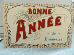 FRAMERIES:BONNE ANNEE DE FRAMEIRS AVEC LETTRES EN VELOUR - Frameries